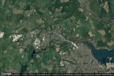 Vue aérienne de Penryn