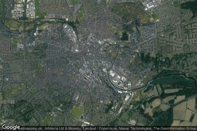 Vue aérienne de Norwich