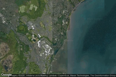 Vue aérienne de Newtownabbey