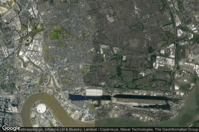 Vue aérienne de Newham