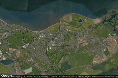 Vue aérienne de Musselburgh