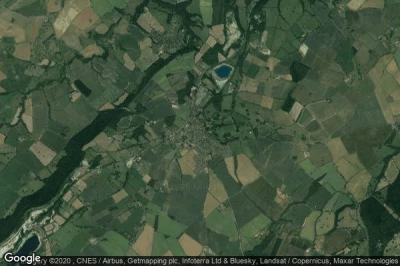 Vue aérienne de Much Wenlock