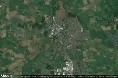 Vue aérienne de Melksham
