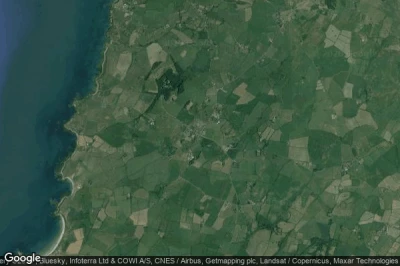 Vue aérienne de Llanfaethlu