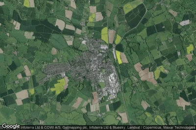 Vue aérienne de Leominster
