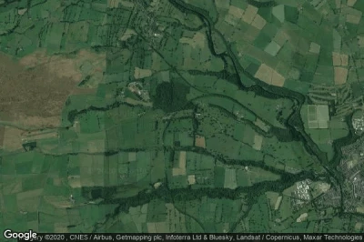 Vue aérienne de Lartington