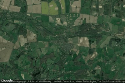 Vue aérienne de Kintbury