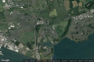 Vue aérienne de Inverkeithing