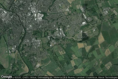 Vue aérienne de Heslington