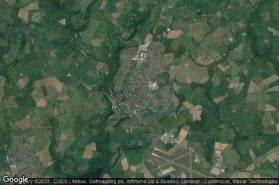 Vue aérienne de Helston