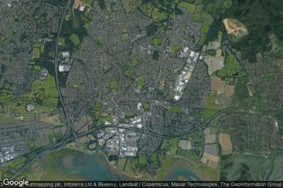 Vue aérienne de Havant