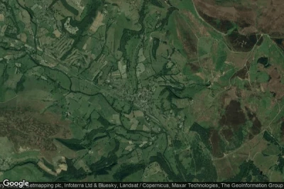 Vue aérienne de Hathersage