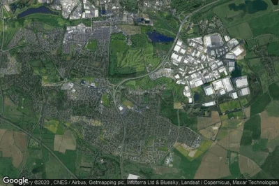 Vue aérienne de Hardingstone