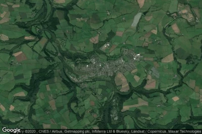 Vue aérienne de Great Torrington