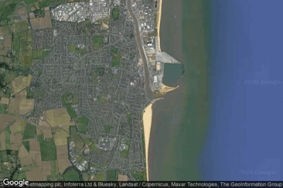 Vue aérienne de Gorleston-on-Sea