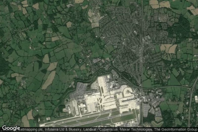 Vue aérienne de Gatwick