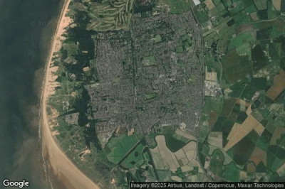 Vue aérienne de Formby