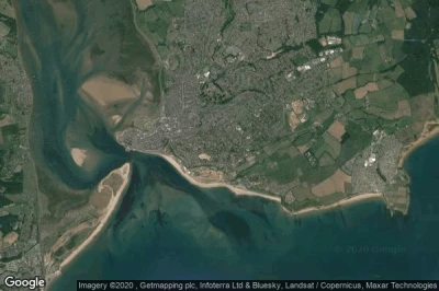 Vue aérienne de Exmouth