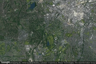 Vue aérienne de Edgbaston