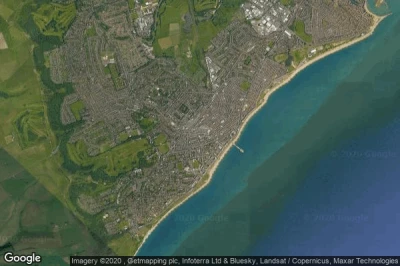 Vue aérienne de Eastbourne