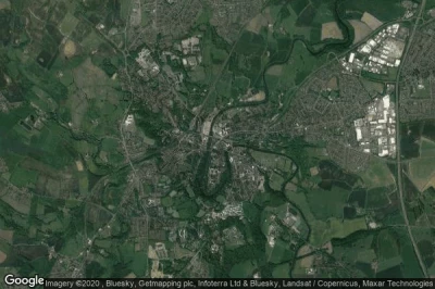 Vue aérienne de County Durham