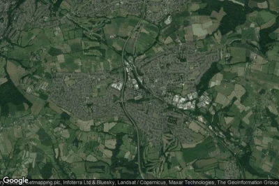 Vue aérienne de Dronfield