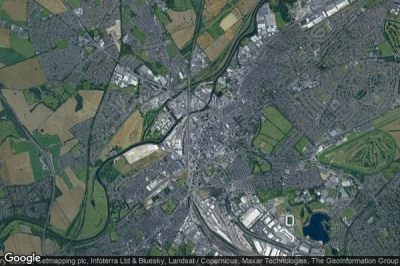 Vue aérienne de Doncaster