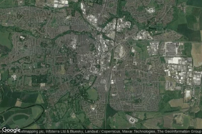 Vue aérienne de Darlington