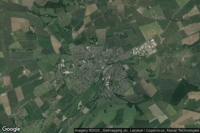 Vue aérienne de Cupar