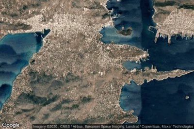 Vue aérienne de Ampelakia