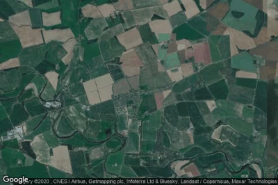 Vue aérienne de Chirnside