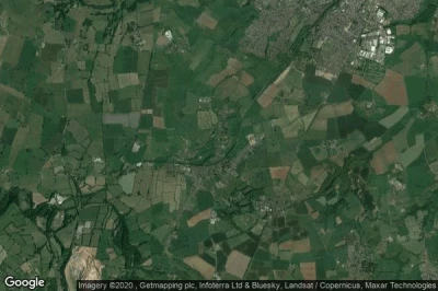 Vue aérienne de Chilcompton