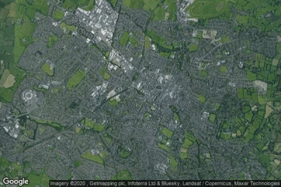 Vue aérienne de Cheltenham