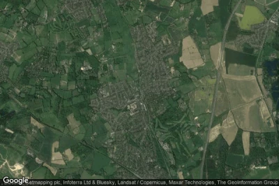 Vue aérienne de Chalfont Saint Peter