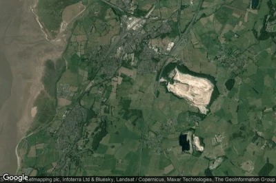 Vue aérienne de Carnforth