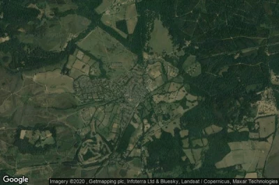 Vue aérienne de Brockenhurst