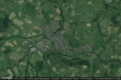 Vue aérienne de Brecon