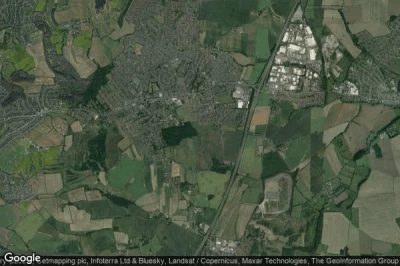 Vue aérienne de Bramley