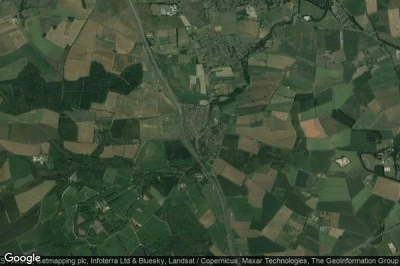 Vue aérienne de Bramham