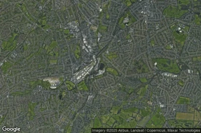 Vue aérienne de Bournville