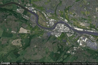 Vue aérienne de Blaydon-on-Tyne