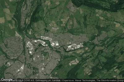 Vue aérienne de Bedwas
