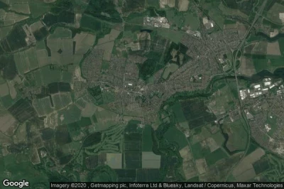 Vue aérienne de Bedlington