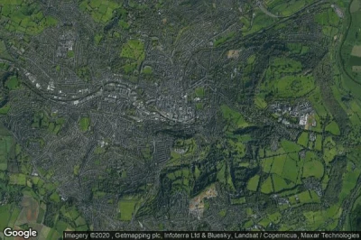 Vue aérienne de Bath