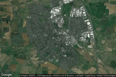 Vue aérienne de Banbury