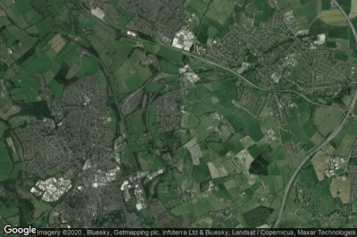 Vue aérienne de Awsworth
