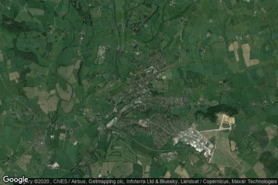 Vue aérienne de Ashbourne