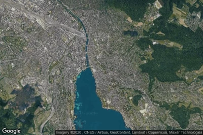 Vue aérienne de Zurich