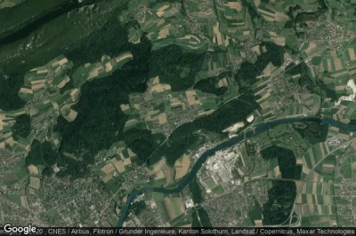 Vue aérienne de Riedholz