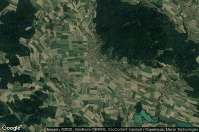 Vue aérienne de Ober-Stammheim